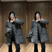 YDFSTUDIO小众【顶流气场】欧货高品重工小香编织撞色拼接设计外套