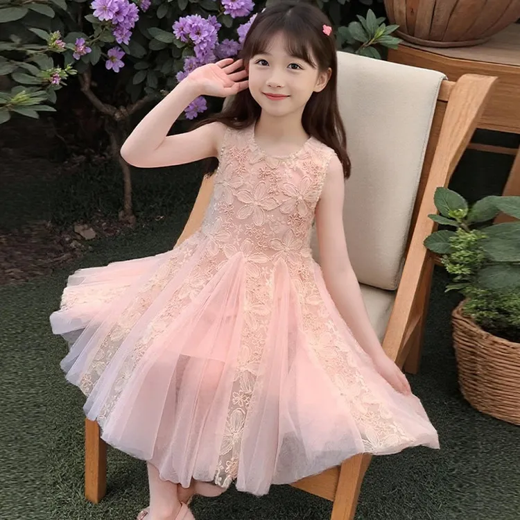 女童连衣裙夏款2025新款儿童夏季洋气宝宝背心公主裙女孩夏装裙子