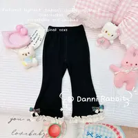 「Dannirabbit」【秋の物语】纯色花边蝴蝶结简约女童裤子【X-8372】