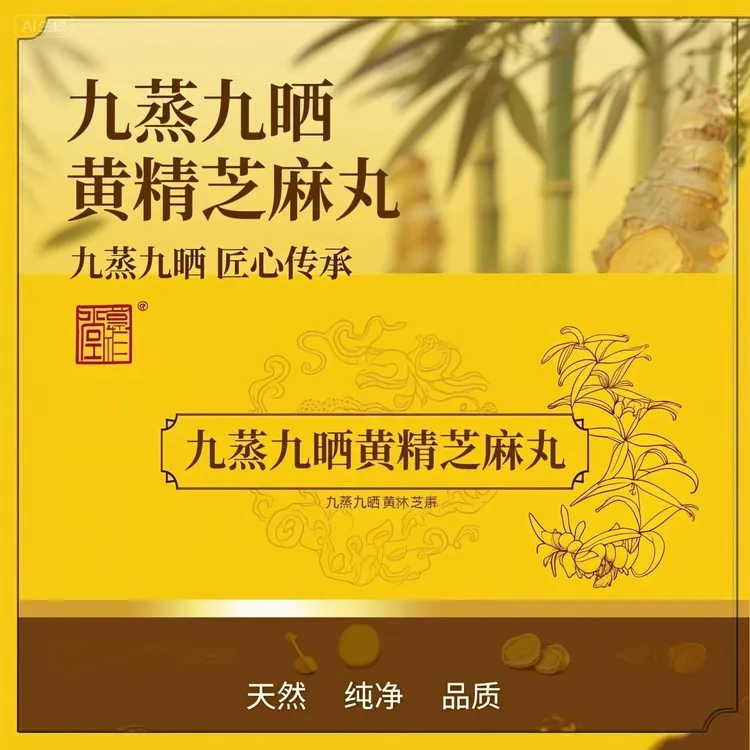 匠心传承黄精芝麻丸60克（6粒）装，