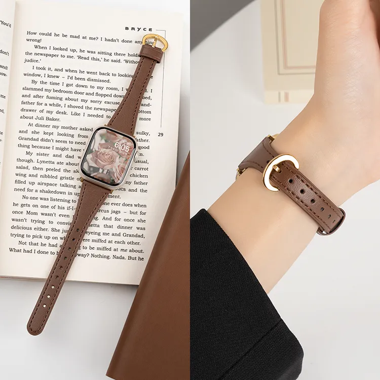 适用苹果S10手表iwatch11表带applewatch9/8小羊皮表带SE创意女款