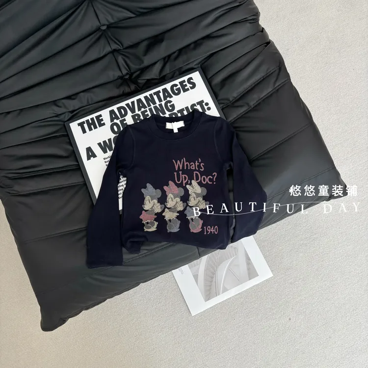 25ss新款儿童修身打底衫亲子百搭打底衫