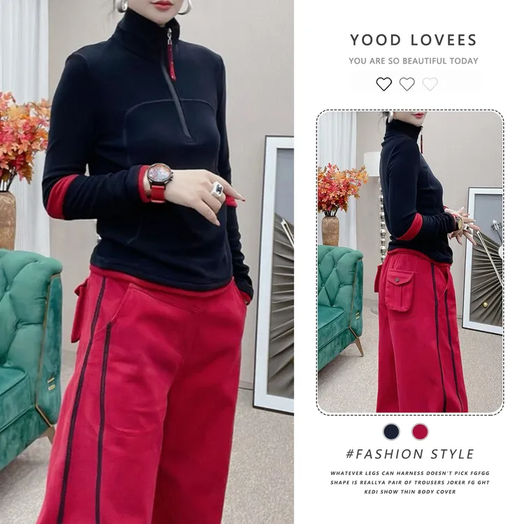 欧货休闲时尚两件套装女2025年秋冬高级感显瘦减龄一整套气质穿搭