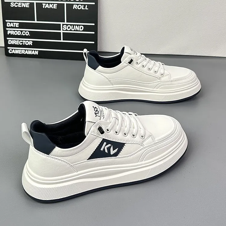 男鞋子2026春季新款韩版一脚蹬厚底轻便运动鞋百搭学生懒人小白鞋