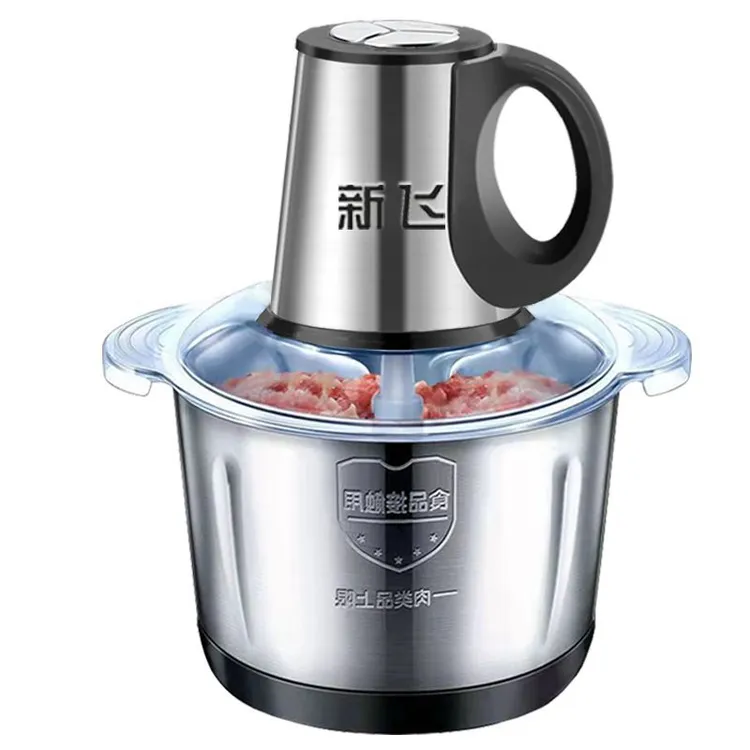 新飞电动绞肉机多功能料理机搅拌机搅馅绞馅机蒜蓉泥器辣椒粉碎机