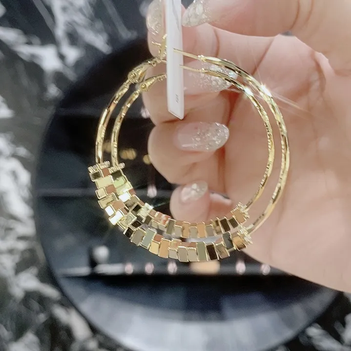 铜合金耳饰 高级感岁岁平安耳扣耳圈
