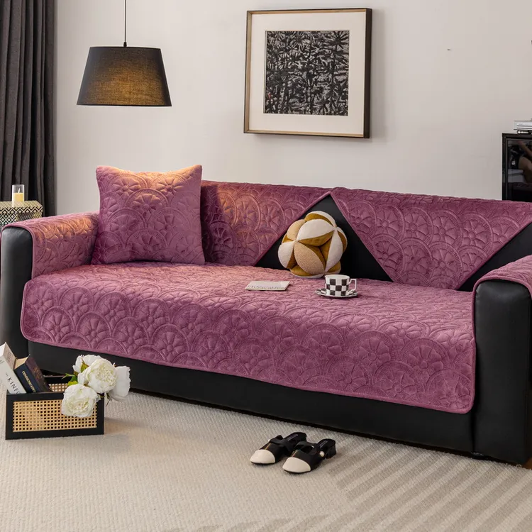 沙发垫坐垫轻奢高级感简约现代防滑防猫抓四季通用加厚秋冬套罩皮