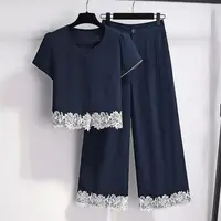 【套装】夏季高档两件套设计感时装女装服装9476[LYBF]J