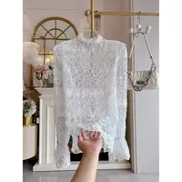 【时光荏苒】重工钉珠蕾丝气质时尚百搭显瘦蕾丝上衣女Y78