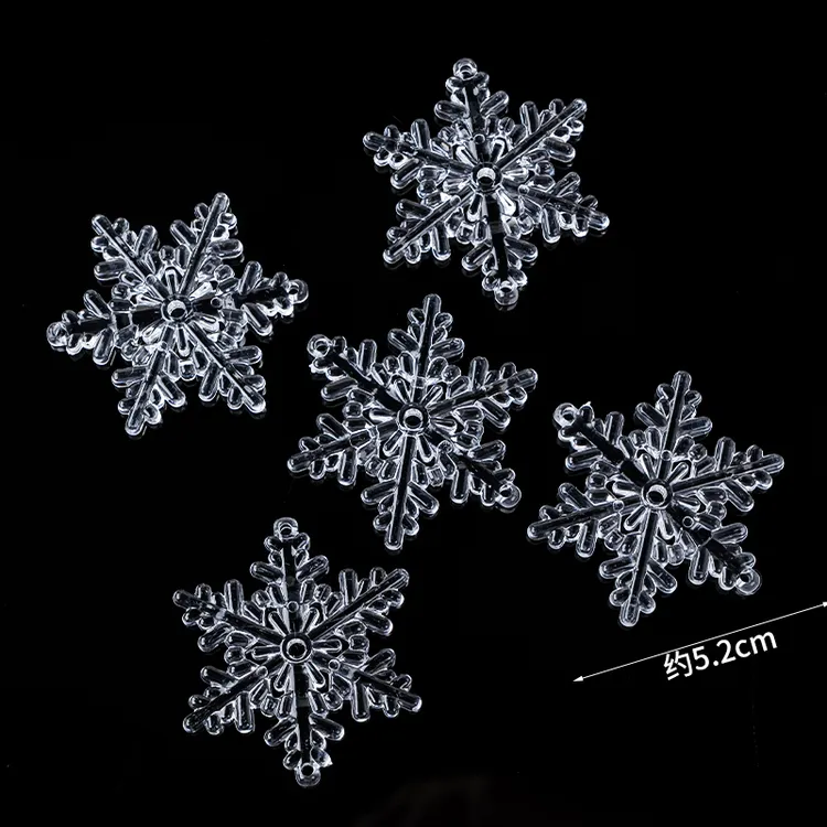 2026圣诞节雪花MerryChristmas亚克力蛋糕装饰插牌圣诞树蜡烛插件