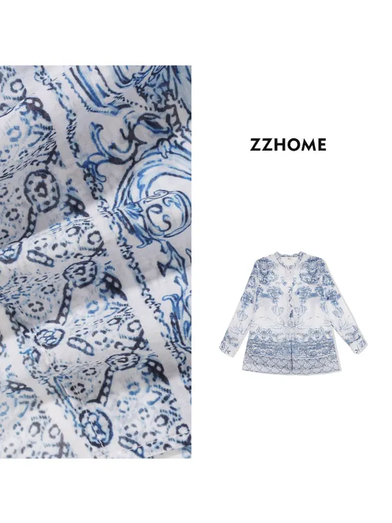 ZOZO HOME ｜对称美学新古典主义立领衬衣q171234p
