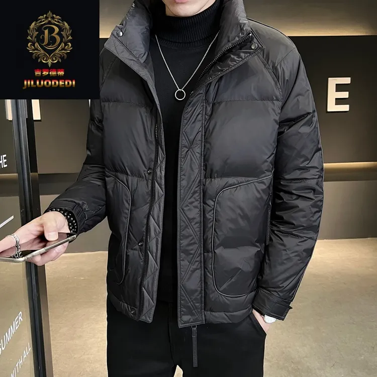 冬季羽绒服男2025年新款潮流帅气轻薄羽绒上衣加厚保暖冬装男外套