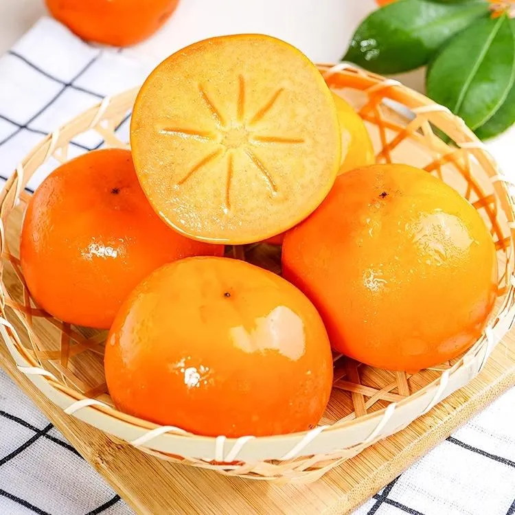 【罗田柿孜红甜柿】2025年新鲜采摘脆甜柿 香甜多汁