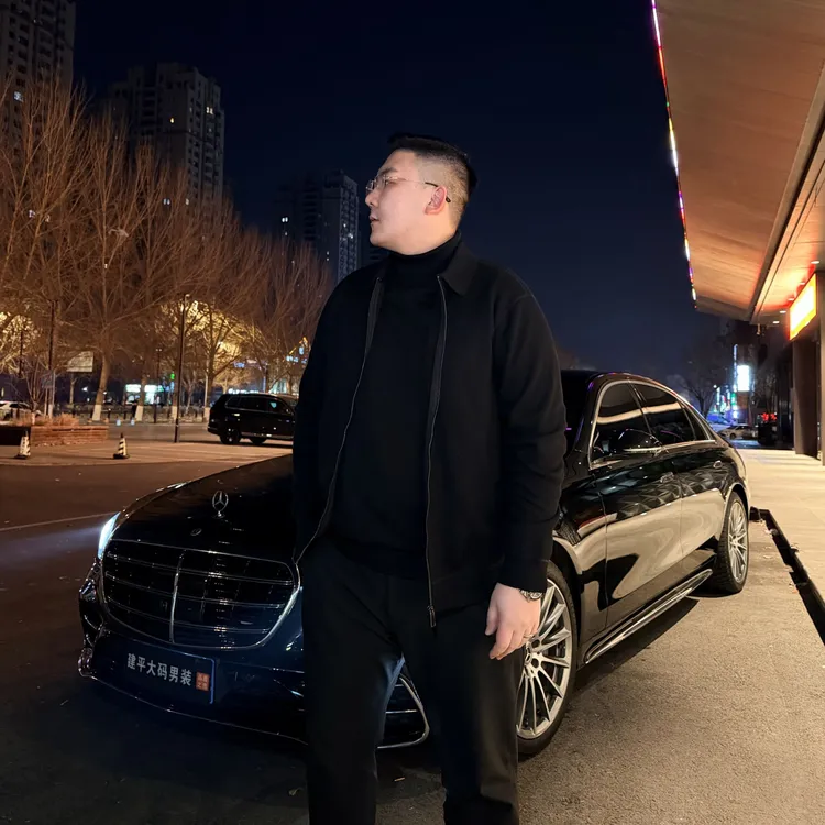 【建平轻熟潮流推荐】大码男士冬季新款百搭加绒拉链开衫毛衣打底衫