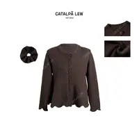 CatalpaLew「野良集」墟生美学绵羊老技艺钩针发圈+开衫#C53227