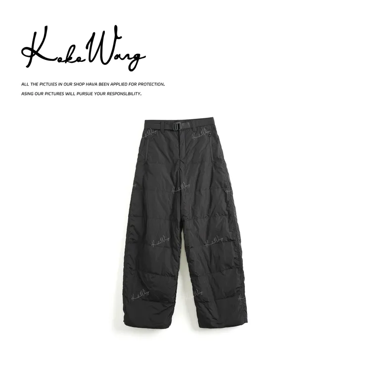 KOKO WANG 秋冬慵懒风90白鹅绒高腰时尚保暖鹅绒裤X2445J05K49