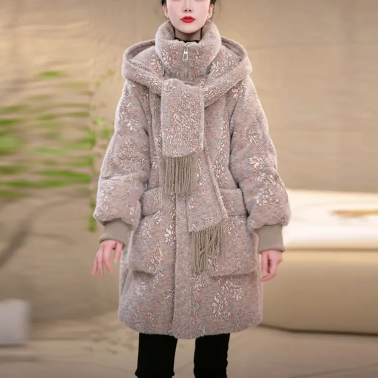 白鸭绒气质加厚保暖羽绒服女士冬季2025新款韩版时尚洋气显瘦外套