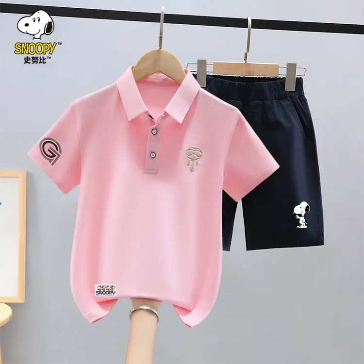 Snoopy/史努比男童短袖T恤夏季中大童体恤夏装儿童男孩帅气衣服潮