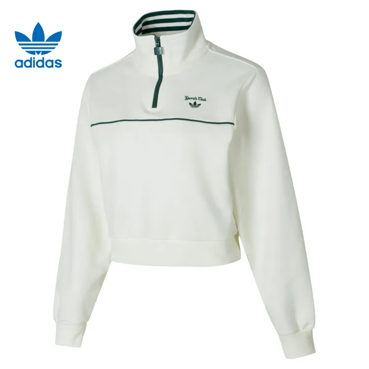adidas阿迪女子CC ZIP CREW W针织无帽卫衣JM8014