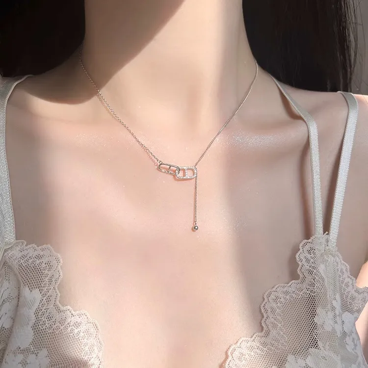 钛钢项链 猪鼻子项链女2025新款爆款轻奢小众锁骨链高级感颈链342