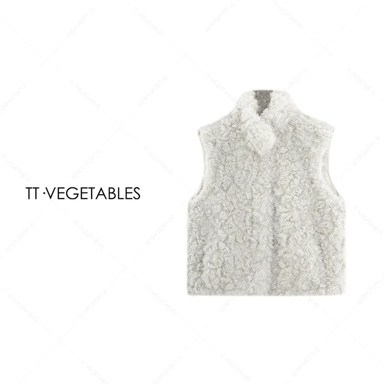 噢芬/小个子【云浅】 秋冬新款马甲外套无袖坎肩522407