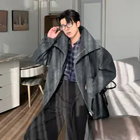 一轩轩轩【深秋里斯本】秋冬高级感超好看灰色短款毛呢夹克外套2636