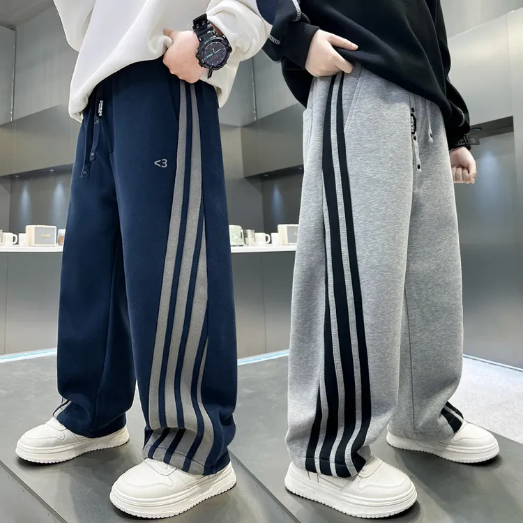 儿童装男童秋装裤子2025新款中大童春秋款男孩运动卫裤秋季长裤潮