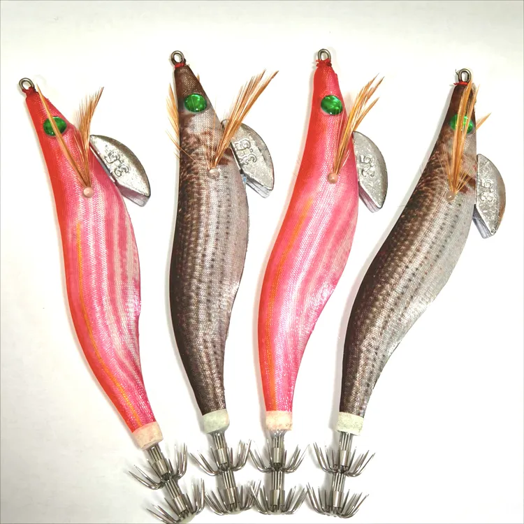 鱿技·口粮西瓜红夜光透光本体木虾大尾鱿钓墨鱼响珠木虾赠鱿鱼袋