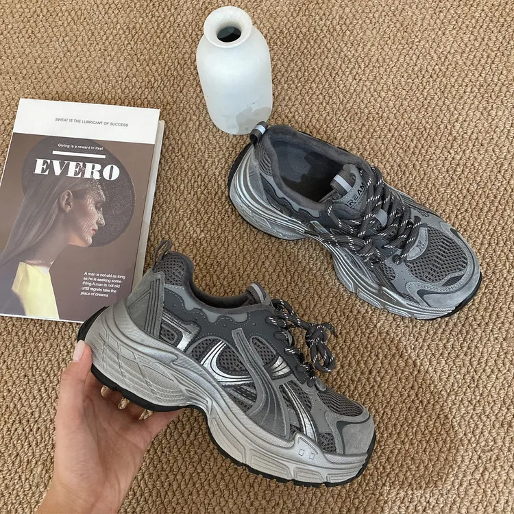 IMFLY金小金自制女装 加绒老爹鞋DYX368秋冬时尚厚底老爹运动鞋