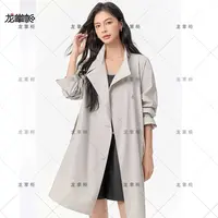 【龙掌柜.】25年秋款显瘦气质女士时尚中长款百搭风衣866159