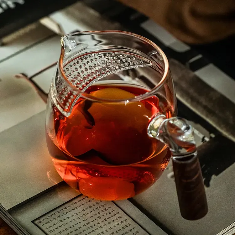 十载爱棠加厚款大容量公道杯纯手工分茶器家用耐热月牙茶水分离杯