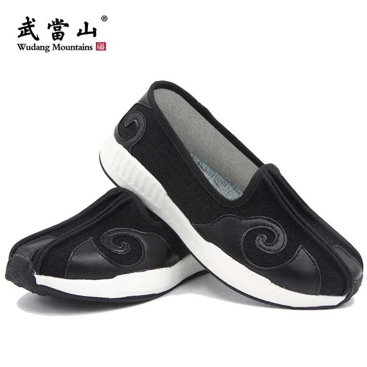 武當山祥云太极练功鞋春秋款舒适轻质软底武当祥云鞋云勾鞋男女款