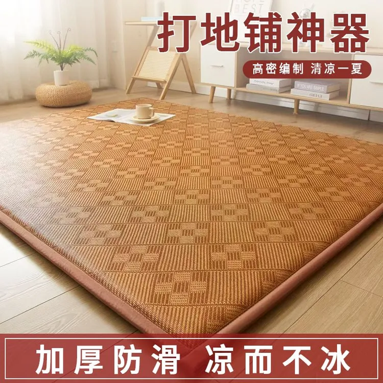 【冰爽透气】夏季凉藤席地垫客厅榻榻米垫子卧室床垫打地铺爬垫日