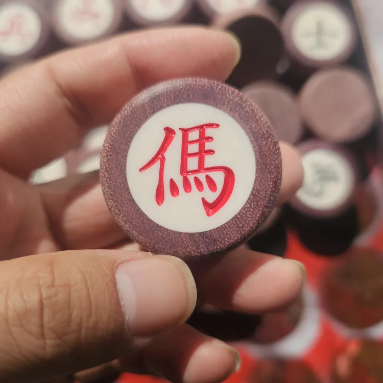 象棋紫罗兰镶嵌牛骨尺寸40*18柱形实拍所见即所得