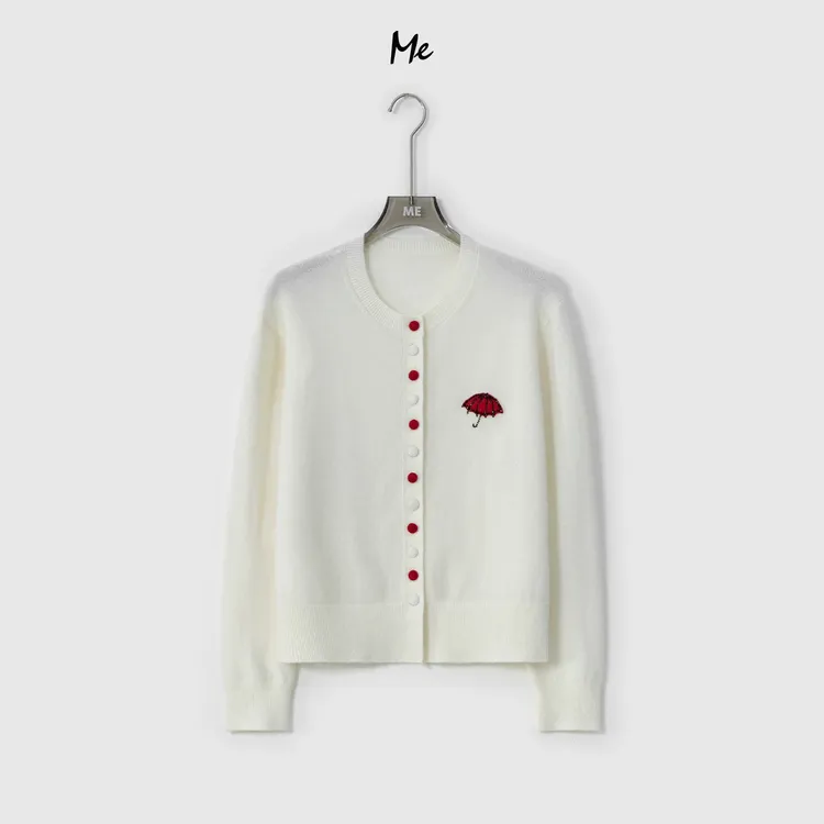 ME【100%绵羊毛小红伞】超细美利奴绵羊毛奢牌感时尚毛衣MESA4971