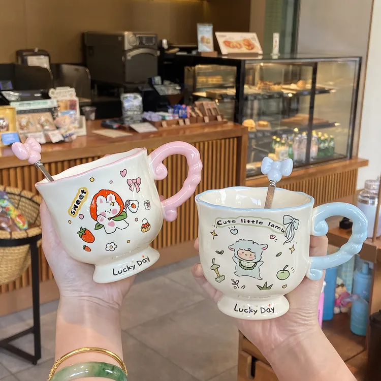 少女生日礼物送人马克杯陶瓷杯高颜值水杯男女朋友闺蜜姐妹礼盒装