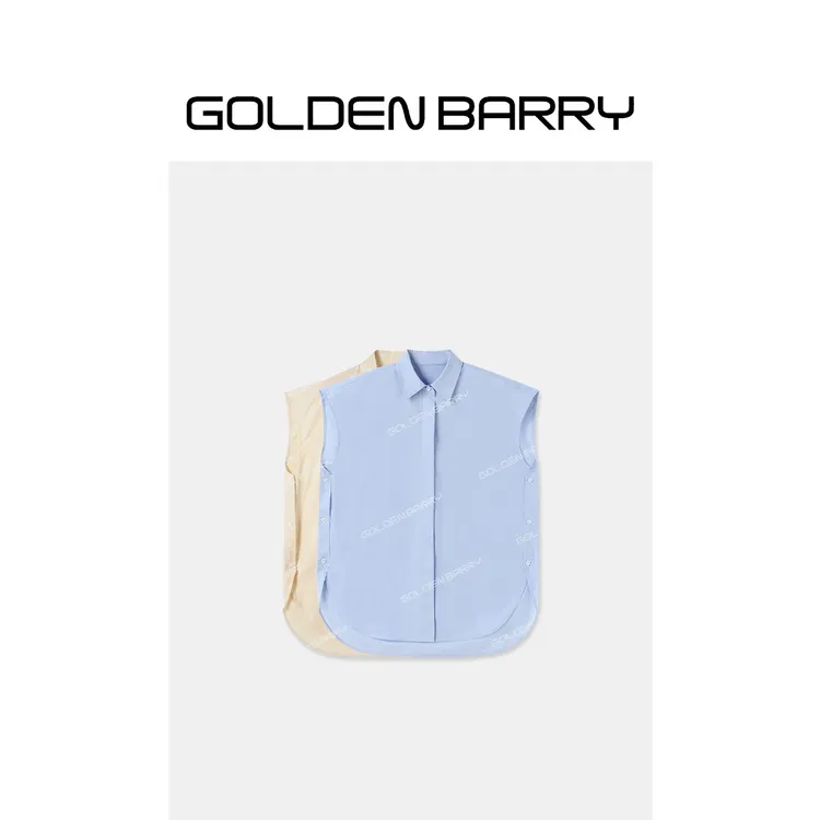 GOLDENBARRY「法式风情」设计感法式小飞袖衬衫GB060902002/216009