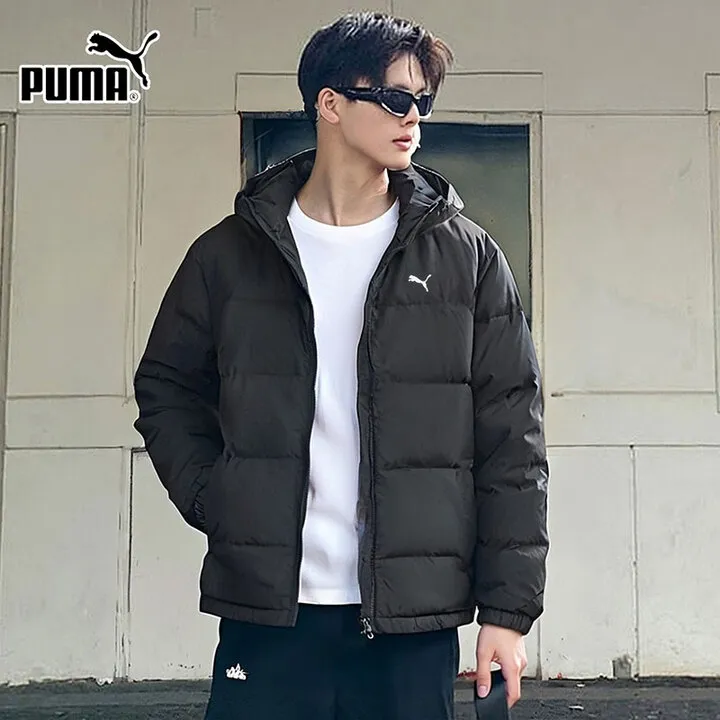 PUMA彪马官方羽绒服男装2025冬季新款保暖黑色防风拒水羽绒外套 
