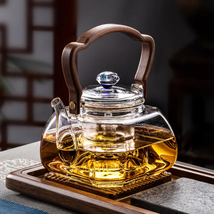 玻璃煮茶壶2025新款烧水壶泡茶家用围炉煮茶茶具套装电陶炉煮茶器
