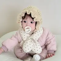 宝宝帽子婴幼儿毛线帽针织帽护耳加厚帽子秋冬花苞帽甜美公主