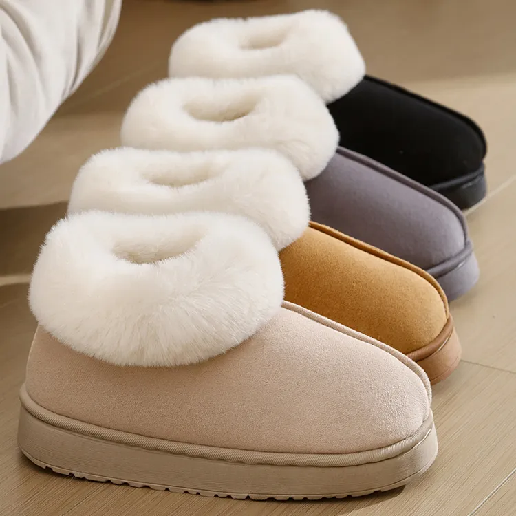 棉拖鞋女士家居家用新款室内防滑保暖冬季2025毛毛绒拖鞋男款冬天