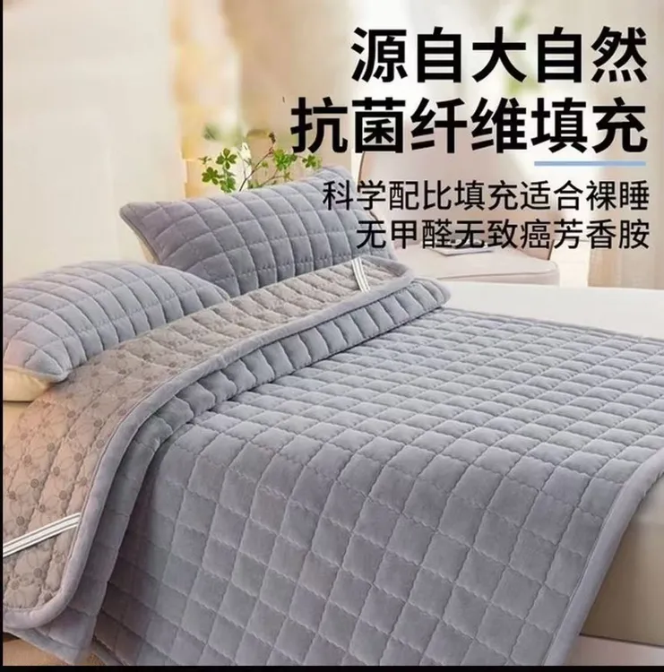 牛奶绒床垫褥子软垫家用加厚双人铺床垫子冬季床褥可折叠防滑垫被