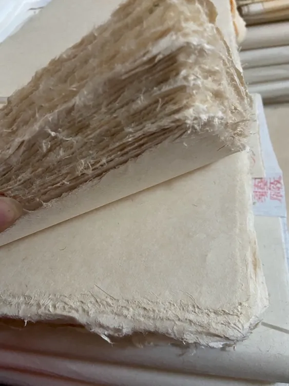 古法捞制仿汉古纸，书法写意作品用半生熟纸，安徽泾县