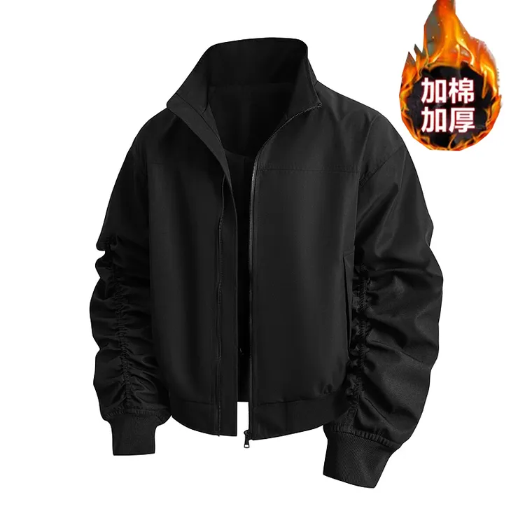 美式夹克立领休闲潮流机车痞帅复古帅气秋款户外工装飞行百搭外套