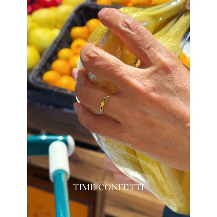 黄铜戒指 镀K金【孙二娘】百搭精致气质闭口戒指TC 11750