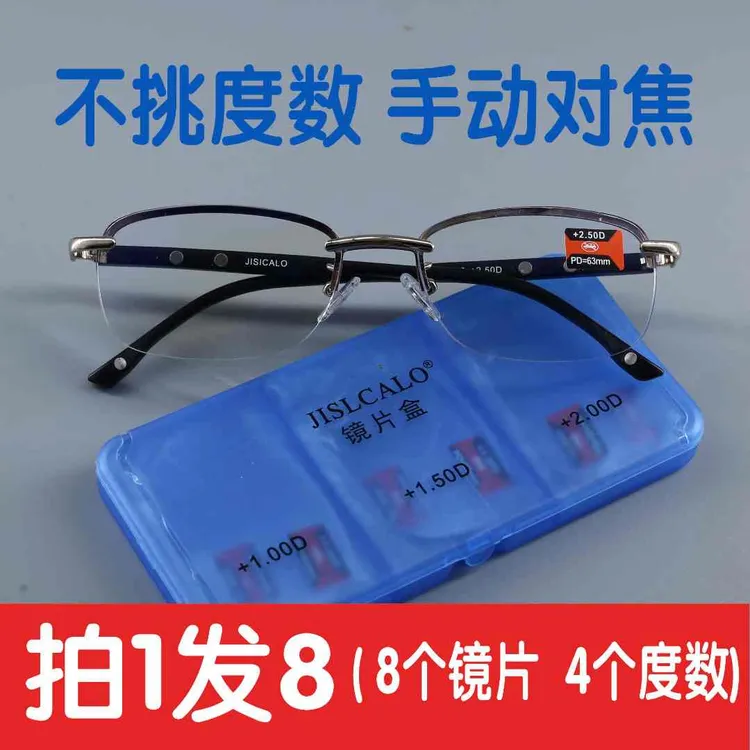 专利变焦老花镜看近 不头晕 防蓝光防紫外线  高清显年轻商品图