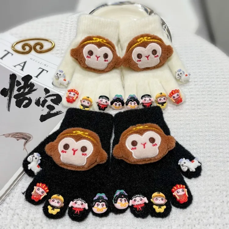 2026孙悟空儿童手套男宝宝冬季新款卡通分指保暖指套五指男童新品