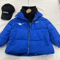 18972高端潮流时尚百搭休闲童装时尚鸭外套W/宝蓝C14-2边