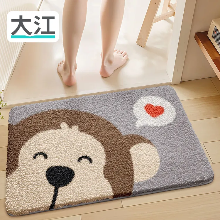 大江十二生肖浴室吸水垫厕所门口防滑洗手间门垫脚垫卫生间地垫子