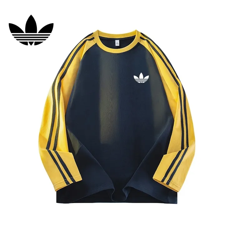 【奥特莱斯】长袖t恤男款春秋季重磅大码圆领宽松休闲打底衫上衣